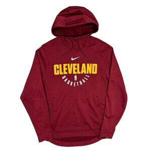 Nike NBA Cleveland Cavaliers Basketball Dri-Fit Hoodie Pullover Red Medium